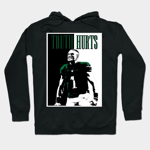 Jalen Hurts Kelly Green Hoodie by DrawnStyle